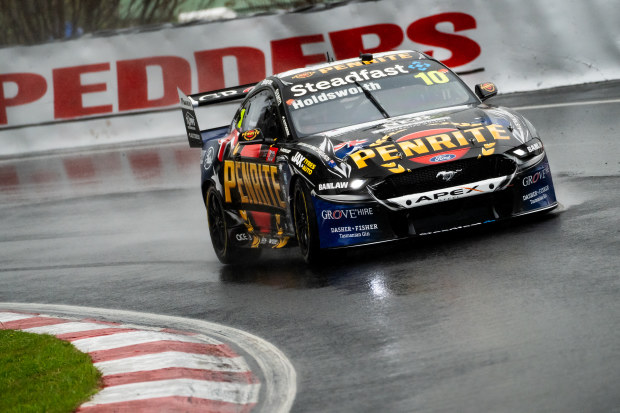 Lee Holdsworth driver of the #10 Penrite Racing Ford Mustang during qualifying for the Bathurst 1000, which is race 30 of 2022 Supercars Championship Season at Mount Panorama on October 07, 2022 in Bathurst, Australia. (Photo by Daniel Kalisz/Getty Images)
