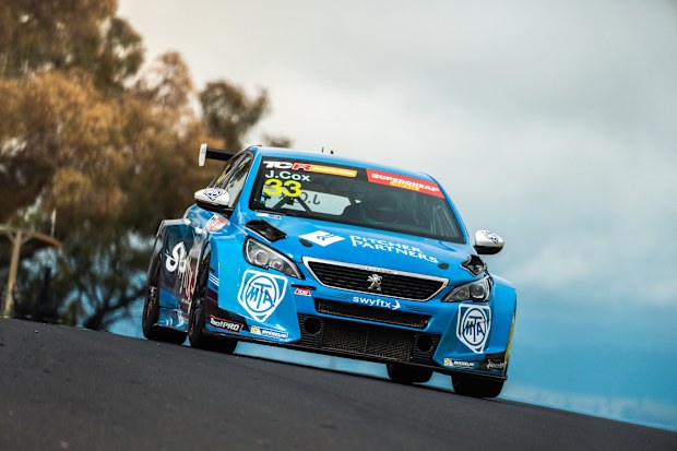 Jordan Cox sits second in the TCR Australia Series standings.