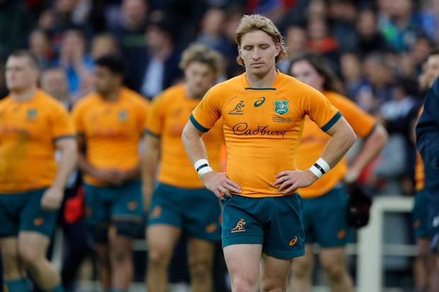 Tate McDermott of Australia at the end of the match.