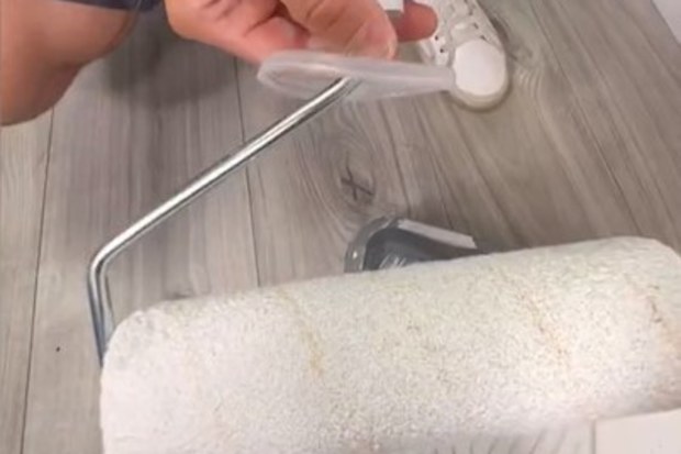 DIY guru's clever paint roller storage hack