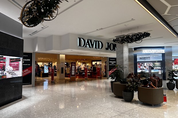 david jones castle towers in castle hill closure and tuggerah