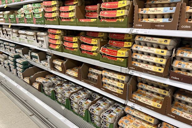 eggs at coles cage free
