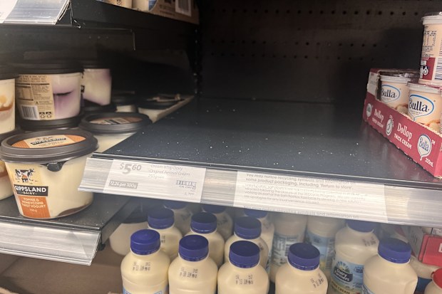 whipped cream shortage