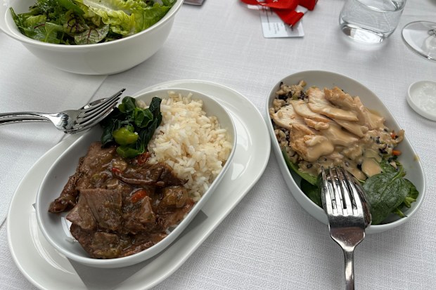 Qantas new inflight menu