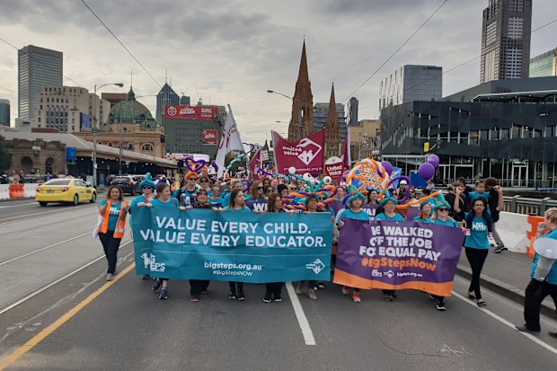 The union gathering in Melbourne attracted hundreds of participants. (Kieran Jones)