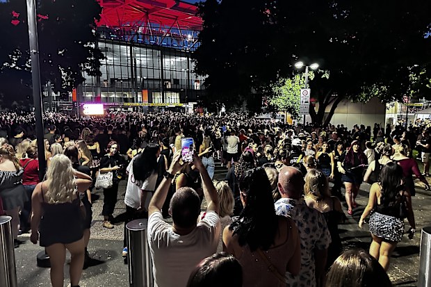 Major lines outside Lady gaga's brisbane concert