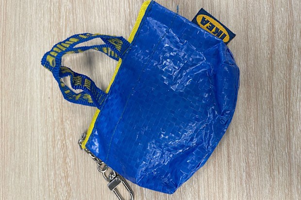 Ikea shopping bag keyring from South Korea