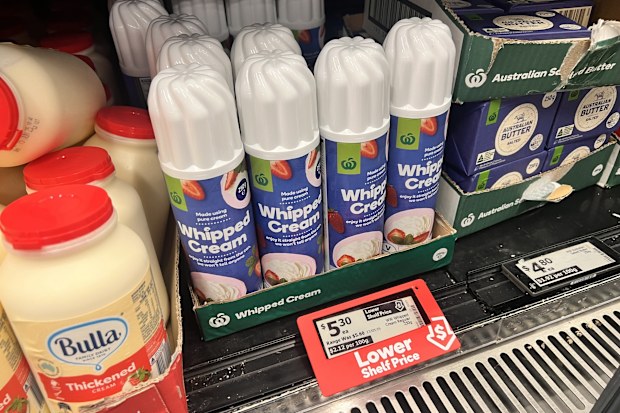whipped cream shortage