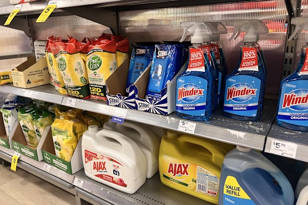 bulk cleaning products big w price comparison