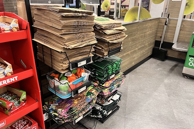 supermarket shopping bags