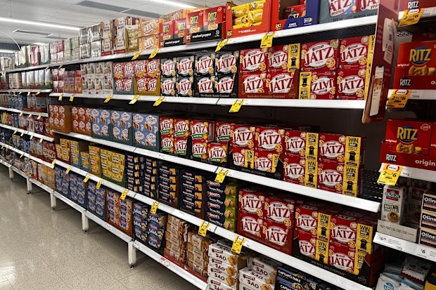 arnott's crackers supermarket 