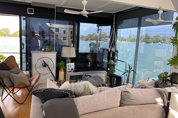 Sally White's houseboat