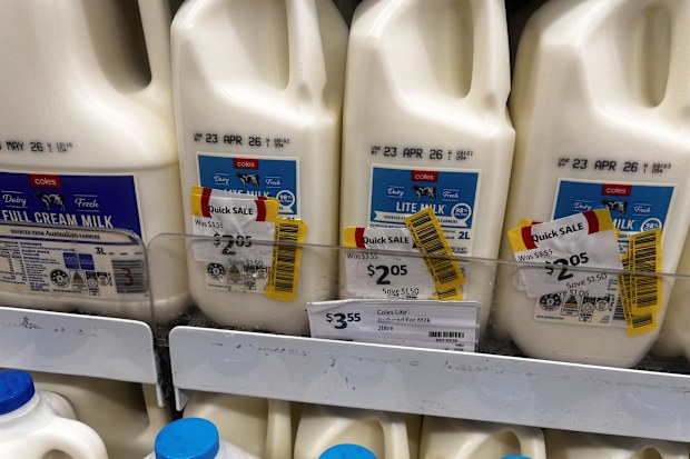 coles hikes the price of their home brand milk following a plea from australian dairy farmers