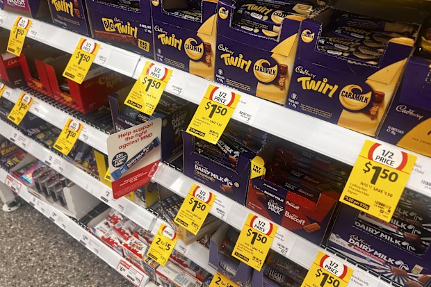 cadbury chocolate shrinkflation and price