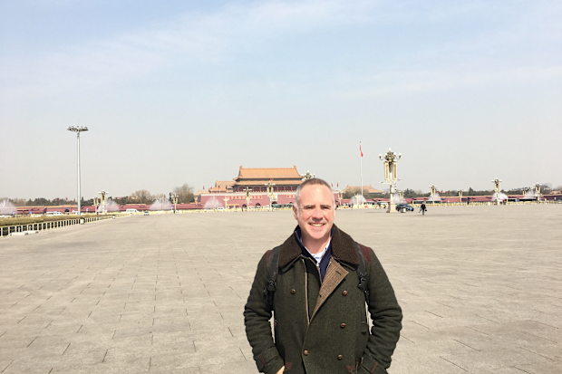 Mike Smith in Tiananmen Square, Beijing, in early 2018.