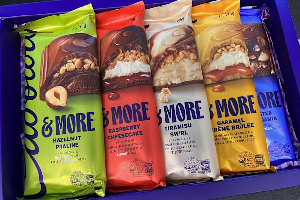 Cadbury Australia new range Cadbury &More
