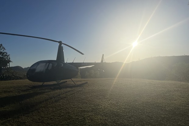 The helipad is a pretty popular spot for little kids to gather and watch the flights take off and land. 