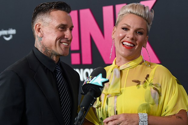Carey Hart and Pink in 2021.
