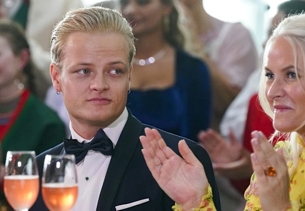Norway's Marius Borg Hoiby and Crown Princess Mette-Marit in Oslo, June 16, 2022 