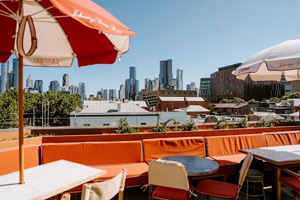 Restaurant Melbourne view CBD bar rooftop 