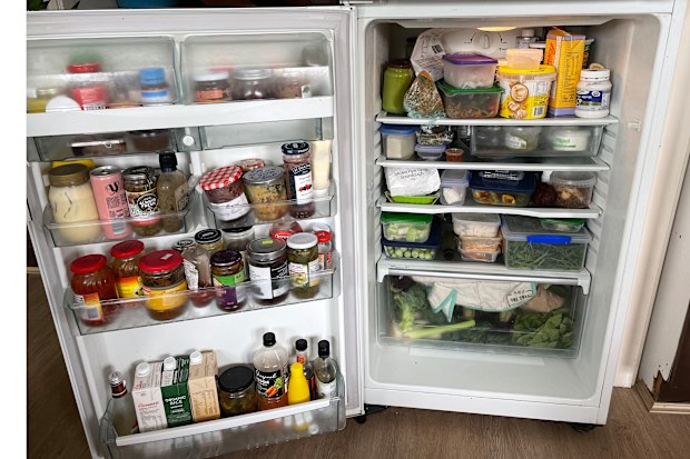 Hara's fridge feeds a share-house of four people with very different needs. 