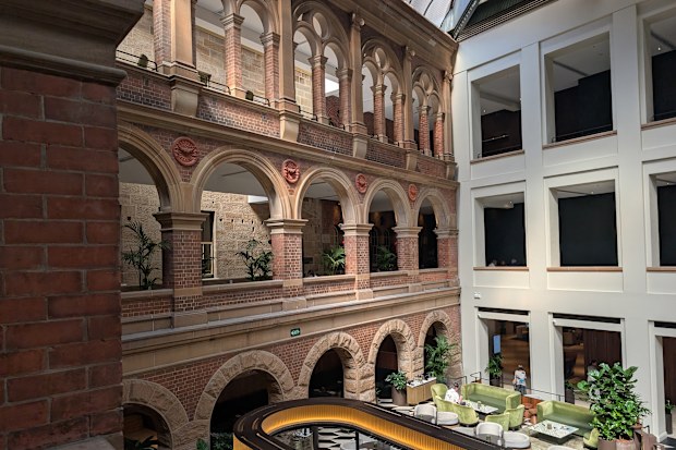 A view across to the Conservatory, where breakfast is served.