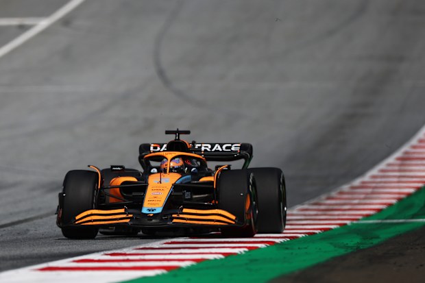 Daniel Ricciardo of Australia driving the (3) McLaren MCL36 Mercedes on track during the F1 Grand Prix of Austria at Red Bull Ring on July 10, 2022 in Spielberg, Austria. (Photo by Bryn Lennon/Getty Images)