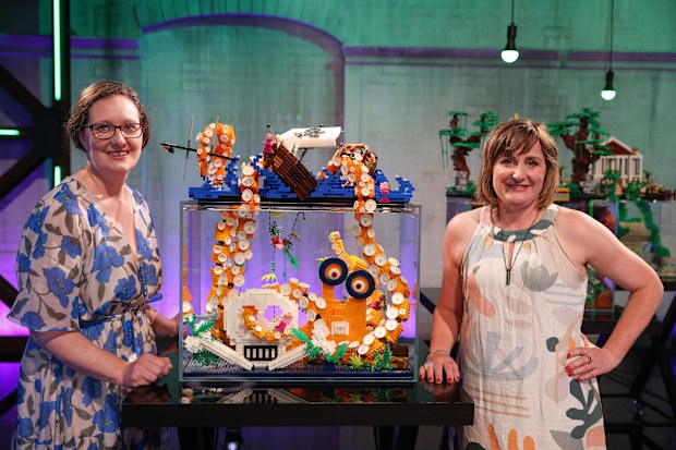 EMBARGO 9/6/25: LEGO Masters 2025 Emily and Sarah's What Lurk's Beneath Rise of the Kraken