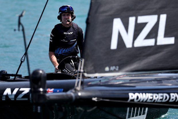 AUCKLAND, NEW ZEALAND - JANUARY 18: Peter Burling of New Zealand during SailGP Auckland on January 18, 2025 in Auckland, New Zealand. (Photo by Phil Walter/Getty Images)
