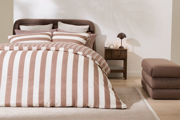 Speaking of the bedroom section, I loved the Stripe Linen Cotton Quilt Cover Set for $62 (for a queen size).