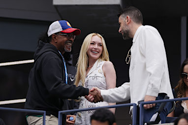 Lindsay Lohan, Badar Shammas and Tim Meadows