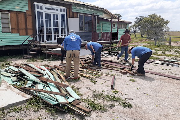 Brendan and Deb are renovating their removal home on the site where their retirement home stood.