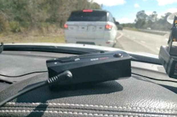 NSW Police seized an illegal radar detector in a Land Rover Discovery.
