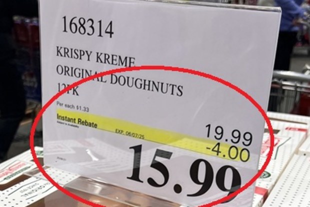 Costco Krispy Kreme donuts