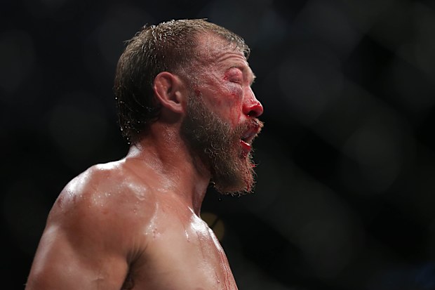 Donald Cerrone reacts after losing to Tony Ferguson (uring UFC 238 at United Center. Picture: Jerry Lai-USA TODAY Sports/Sipa USA.