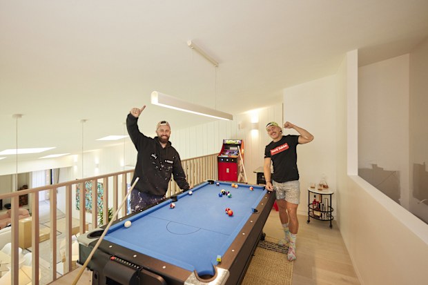 The Block 2024 Ricky and Haydn Games room