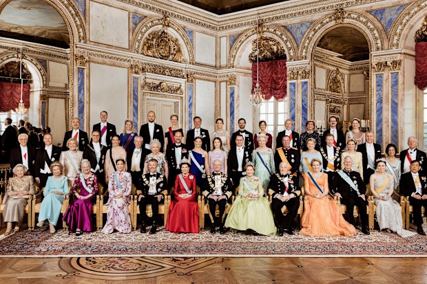 Royals from Sweden, Denmark, Norway, Thailand, Belgium, the Netherlands, Spain and Luxembourg celebrate the 80th birthday of Sweden's King Carl XVI Gustaf at the Royal Palace in Stockholm, April 30 2026.