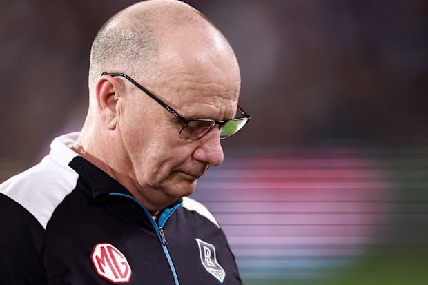 Ken Hinkley, coach of the Power after his side's loss to Geelong in the qualifying final.
