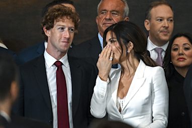 Mark Zuckerberg and Lauren Sanchez