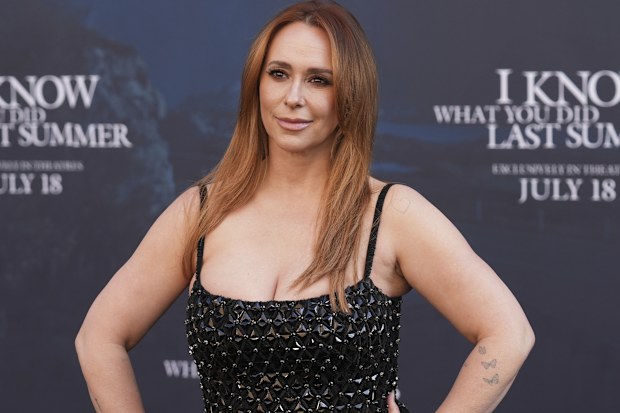 Jennifer Love Hewitt at the premiere of I Know What You Did Last Summer at The United Theater on Broadway, Monday, July 14, 2025, in Los Angeles