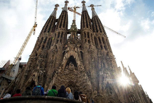 General view of 'La Sagrada Familia' in Barcelona, Spain