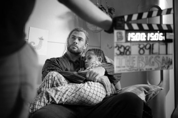 Chris Hemsworth shares adorable photo of him and daughter 10-year-old daughter India Rose Hemsworth on set of Thor: Love and Thunder.