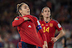 Olga Carmona celebrated her goal with an unforgettable showing as Spain take the early lead.