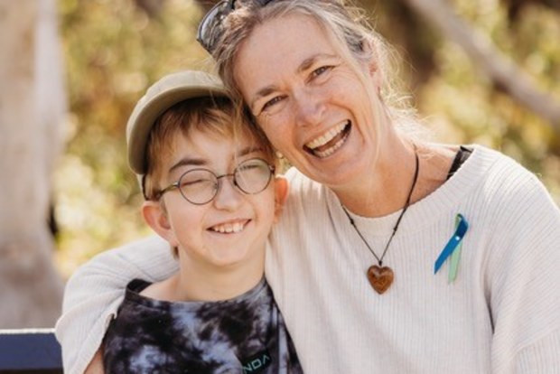 Tom Smith with his mum Lynda.