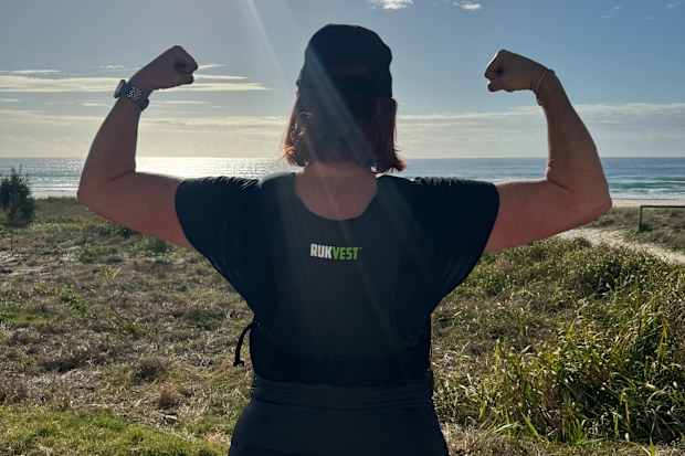 Shelly Horton wears the RukVest