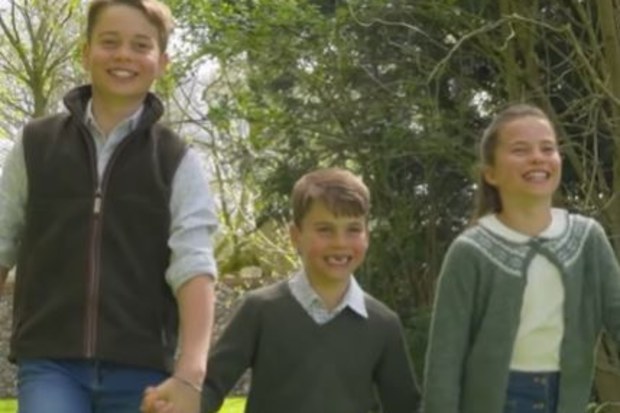 Prince George, Princess Charlotte and Prince Louis 