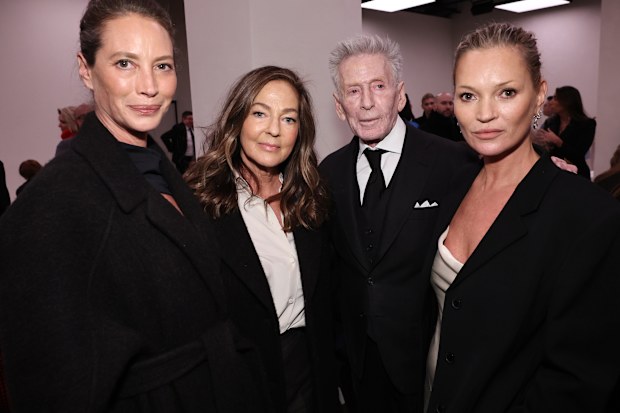 Christy Turlington, Kelly Rector, Calvin Klein and Kate Moss attend the Calvin Klein Collection fashion show during February 2025 New York Fashion Week on February 07, 2025 in New York City. 