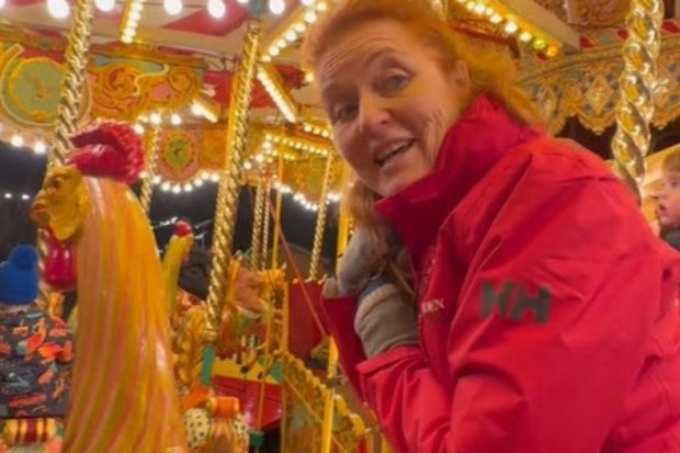 sarah ferguson tiktok grandchildren at park