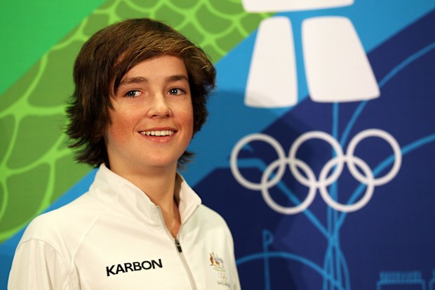 Scotty James, 15, ahead of his Olympic debut in Vancouver in 2010.