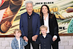 LOS ANGELES, CALIFORNIA - MARCH 03: Dustin Hoffman (2nd L) and Lisa Hoffman (R) attend the premiere of Universal Pictures' "Kung Fu Panda 4" at AMC The Grove 14 on March 03, 2024 in Los Angeles, California. (Photo by Amy Sussman/Getty Images)
